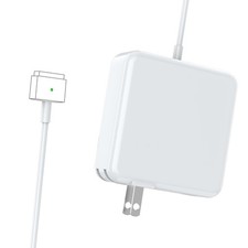 MacBook Pro Charger - 60W 45W T-Tip Magnetic Power Adapter Mac white