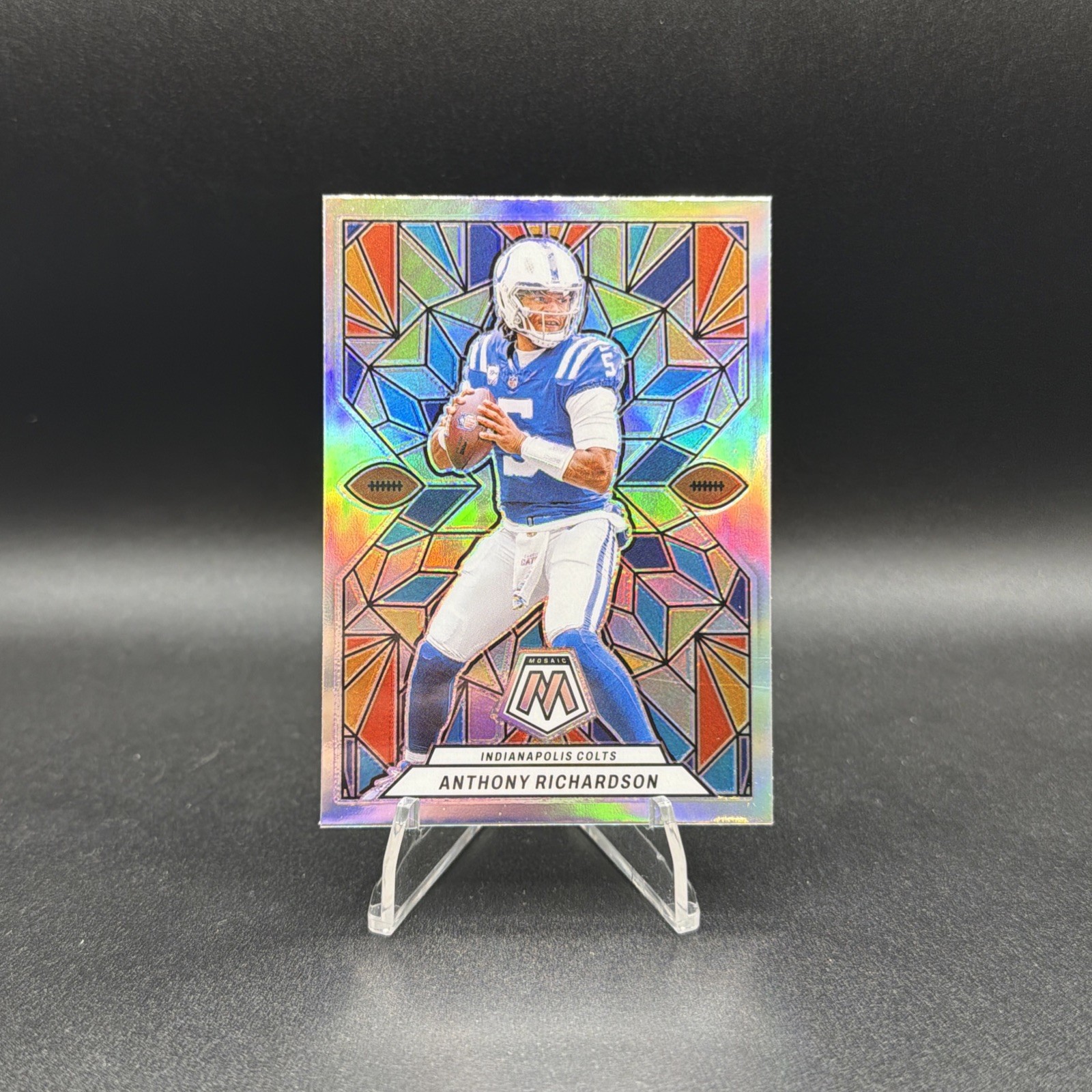 Anthony Richardson #SG-9 (Football Cards 2024 Panini Mosaic Stained Glass) — is it worth grading?