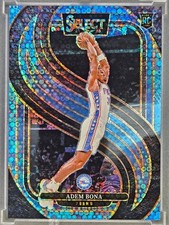2024-25 Panini Select Adem Bona Premier Level #196 Light Blue Disco Prizm /99