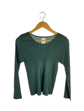 PLEATS PLEASE ISSEY MIYAKE Rib Pleats October Skirt Green Polyester EK AIA