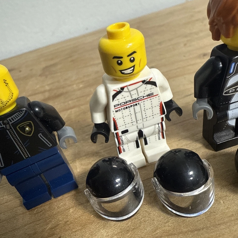 LEGO Speed Champions Porsche Driver other Figures LOT Pagani etc 3 Figures - Image 3 of 4