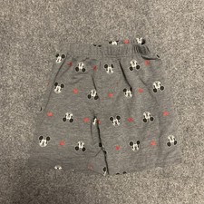 Disney Mickey Minnie Mouse Shorts Drawstring Size 6 Graphic Print Logo Softest