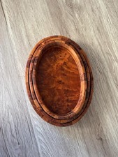Lot de 3 Plateaux Ovales en Bois de Thuya Massif – Handmade Trays