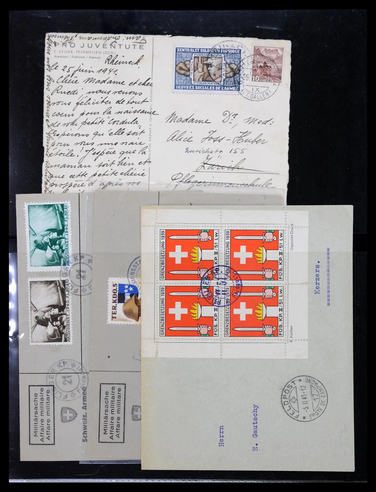Switzerland stamp collection