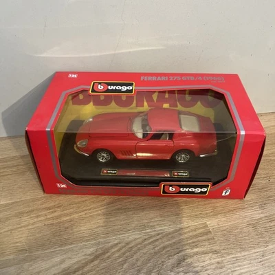 Voiture De Collection Ferrari 275 GTB/4 De 1966 Rouge COD. 0511 1/24 Burago - Photo 1/4