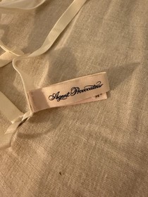 NWOT Agent Provocateur Lindie Thong Panties Ivory/Sand Size 4