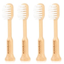 Bamboo Toothbrush Heads Compatible with Gleem, Extra Soft Castor-Oil Bristles...