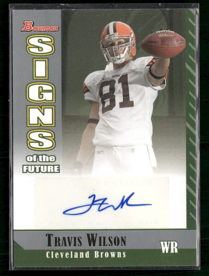 Travis Wilson Bowman Signs of the Future #SFTWI Base