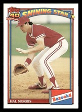 1991 Topps Bazooka Shining Stars #13 Hal Morris
