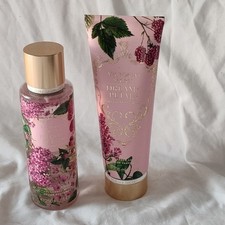 Victoria's Secret Dreamy Petals fragrance mist and body lotion set.