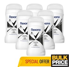 Rexona Women Invisible BW Deodorant Stick 48H Sweat Protection Anti-Stain 6-Pack