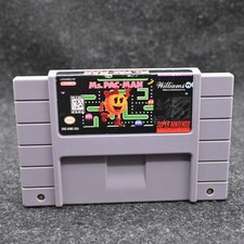Ms. Pac-Man SNES (Super Nintendo, 1991) Cartridge Only VG condition Tested
