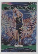 2024 Panini Prizm WNBA Fireworks Green Prizm Maddy Siegrist #10 13kb