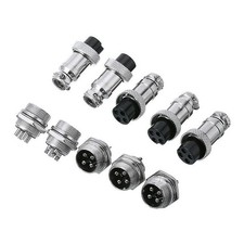 Connecteur prise aviation mâle femelle 16mm GX16-4 modèle 5 paires neuf utile