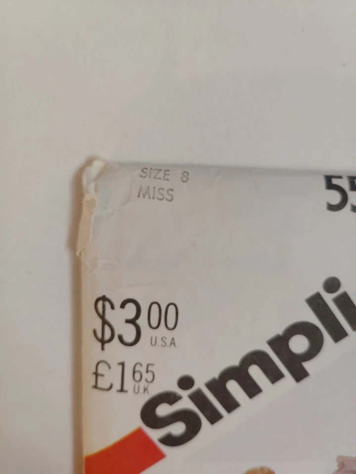 Simplicity 5573 Blazer Jacket Sewing Pattern Ladies 8 UC Fitted Career Work VTG - Image 2 of 4