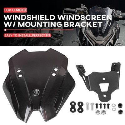 Windshield Windscreen Protector w/ Mounting Bracket For CFMOTO 800NK Advanced