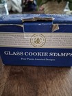 Williams Sonoma Glass Vintage Cookie Stamps Original Box — photo 2