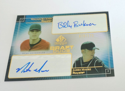 Billy Buckner James Moore #'d 079/175 2004 auto SP Prospects Draft Duos DD-BM
