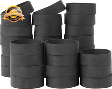 35 Pc Black Rubber Bands Heavy Duty Tactical 3.5" x 3/4" Wide Size 94