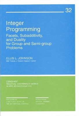 INTEGER PROGRAMMING: FACETS, SUBADDITIVITY, AND DUALITY By Ellis L. Johnson