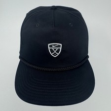 Nike Golf Pro Cap Mens L/XL Black Rope Hat Shield Logo Snapback DV3157-010
