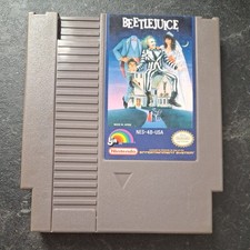 Nintendo NES Beetjuice Cart And Dust Cover *SEE PICTURES*