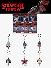 Stranger Things 3D Figure PVC Keychain Backpack Charm Gift Set New