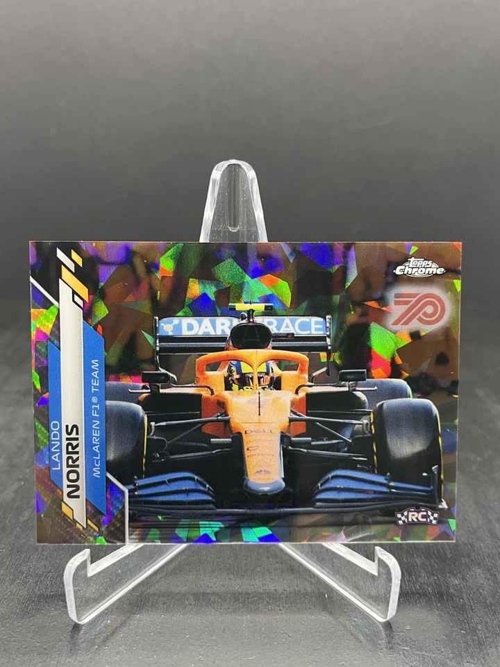 2020 Topps Chrome Sapphire F1 Lando Norris RC Rookie 70th Anniversary 33/70 #27 - Image 3 of 4