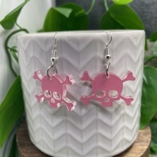 1.5  Silver-tone Acrylic Retro Drop Dangle Earring Set New Free Ship C1358