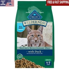 High-Protein Duck Dry Cat Food Grain-Free Real Duck 4-Lb Bag Immune Support New