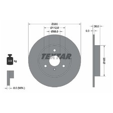 2x Bremsscheibe vorne für Smart Crossblade 450 Fortwo Roadster 452 id32078