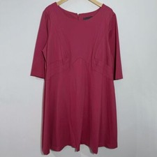 New Adrianna Papell Quarter Length Sleeves Ponte A-Line Dress 15247232 Size 20W