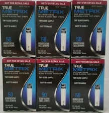 TRUE Metrix Blood Glucose 300 Test Strips (6 Boxes Of 50 Count)# Exp: 3/31/2027
