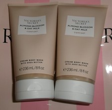 Victoria  s Secret Almond Blossom Oat Milk Cream Body Wash 8 fl. oz Lot of 2 NEW