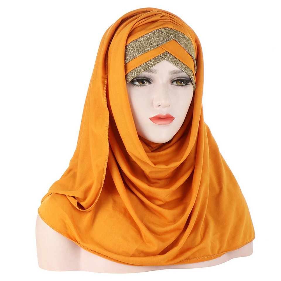 Women Hijab Amira Scarf Shawl Ramadan Instant Turban Wrap Muslim