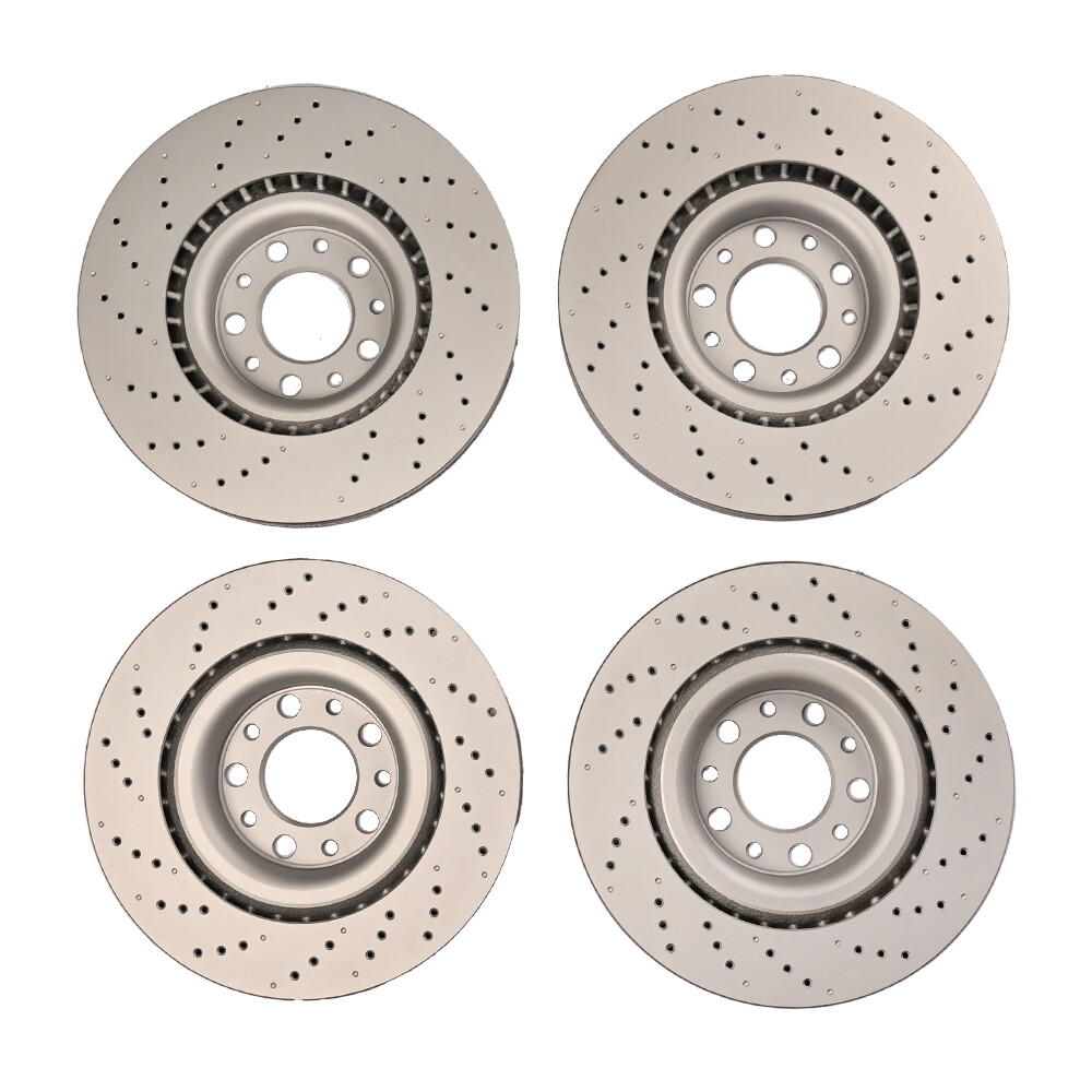 Fit For Alfa Romeo Giulia front rear brake rotors drilled upgrade eBay