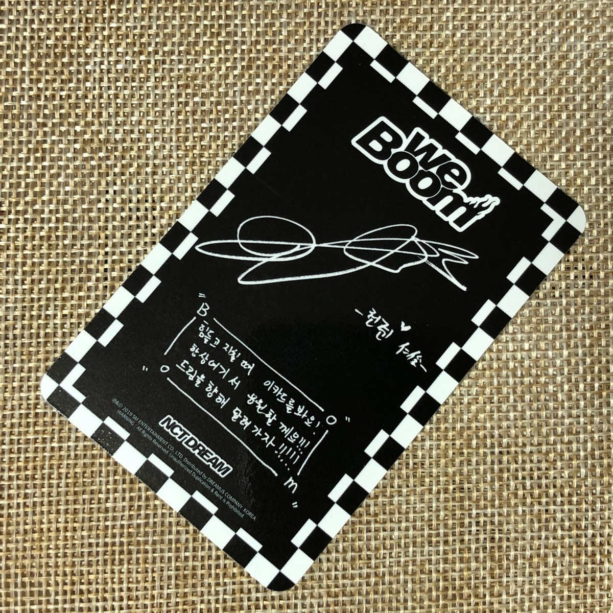 NCT Dream RENJUN [ We Boom ] Official Photocard, We Ver. 3rd Album
