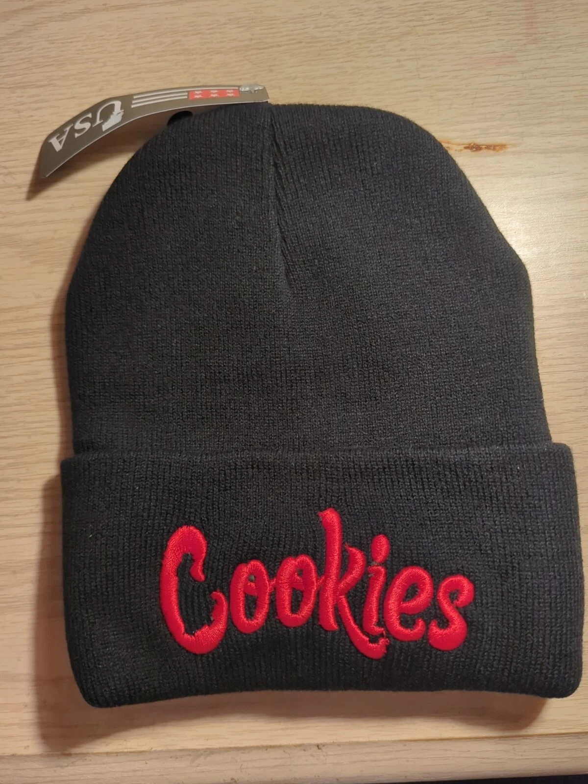 Cookies Beanie Embroidered & Knit Red Logo. New With Tag.
