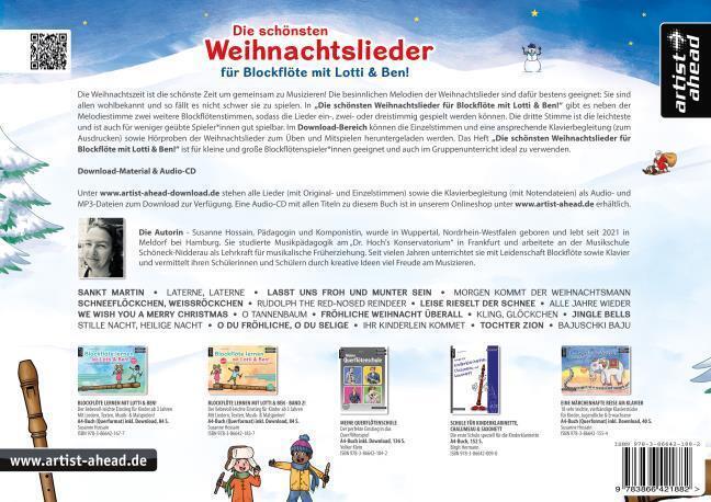 Thumbnail - Die Schönsten Weihnachtslieder Für Blockflöte Mit Lotti & Ben Susanne