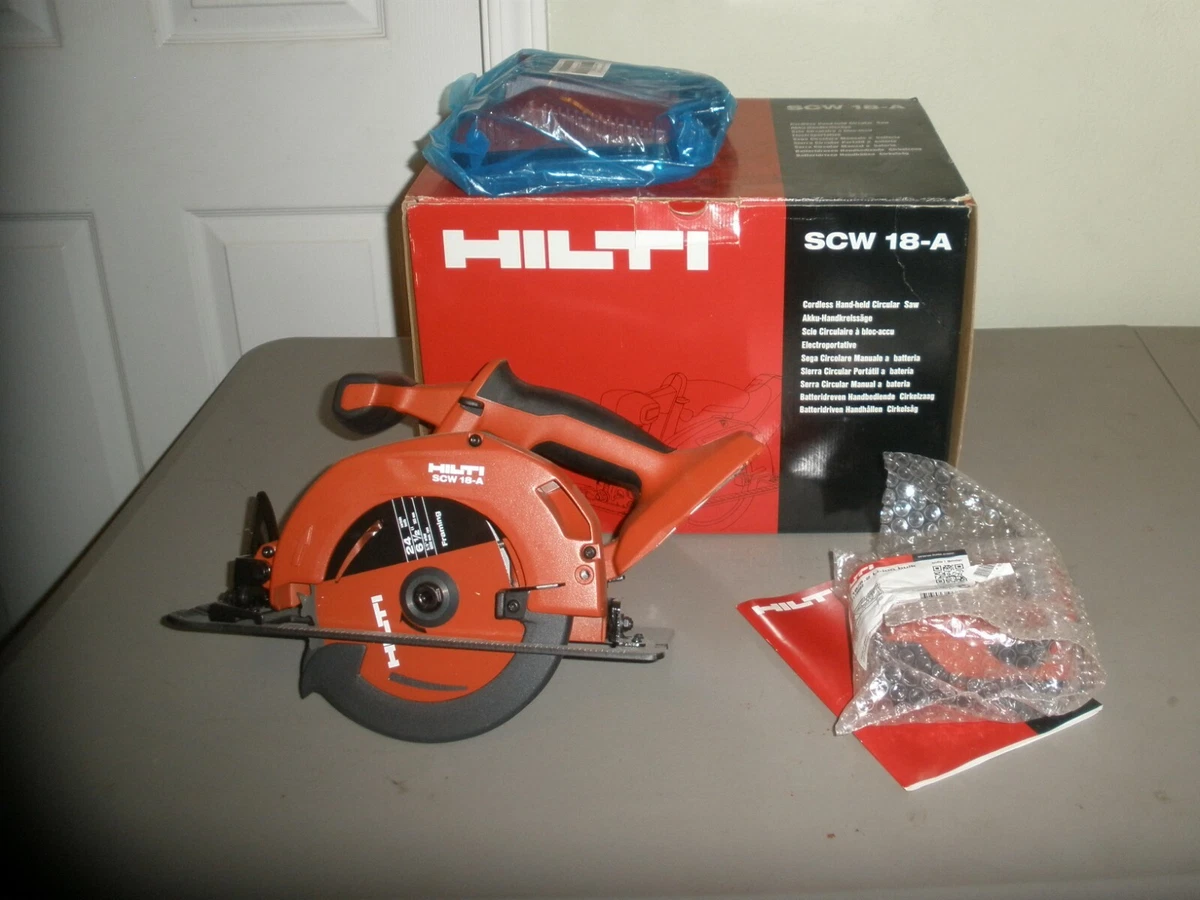 HILTI SCW 18 A CORDLESS HAND HELD CIRCULAR SAW W BATTERY 18 5.2 L ION CHARGER