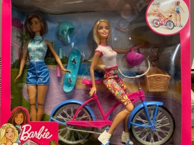 Barbie cycliste et son bébé - Jeux & Jouets