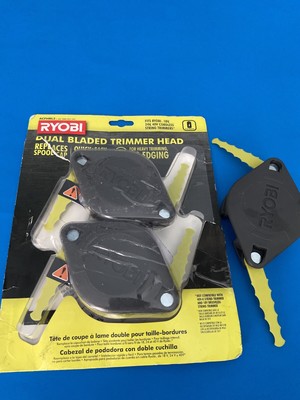 3 PACK RYOBI DUAL BLADED TRIMMER HEAD FITS 18V 24V STRING ...