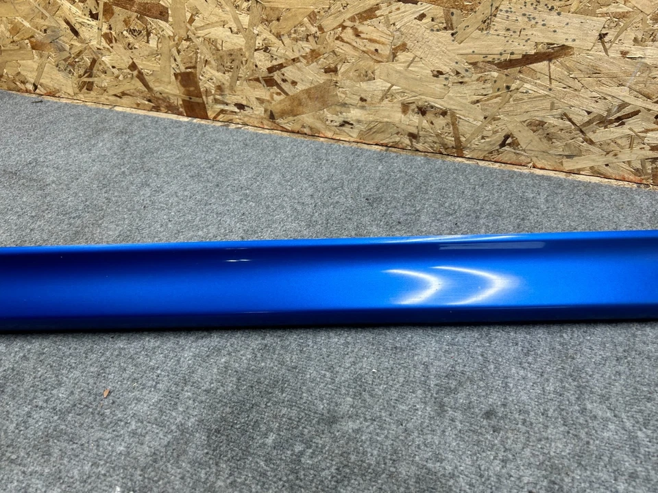 MITSUBISHI LANCER RALLIART 09-10 OEM HATCHBACK RIGHT ROCKER MOLDING BLUE 115K - Image 4 of 4