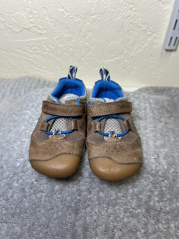 Size 5 ~ BABY Shoes CLARKS Brown Leather - Image 4 of 4