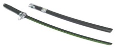 Black Green Ninja Katana Futuristic Carbon Steel Replica 40" Long w Sheath
