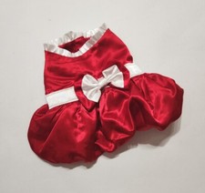 BUILD-A-BEAR BABW CLOTHING DOG SANTA CHRISTMAS OUTFIT ONLY RED DRESS