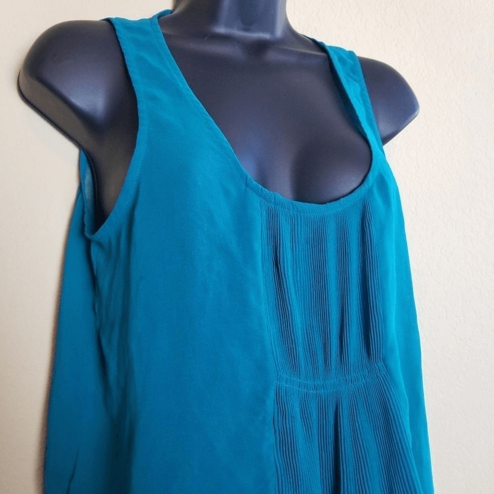 Iris Basic Sheer Turquoise Tank - image 3