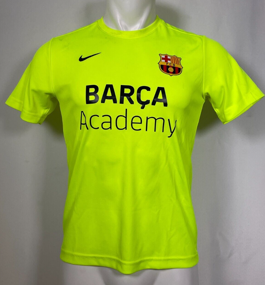 Barcelona FCB Barca Academy Nike Dri-Fit Green Neon Youth Jersey