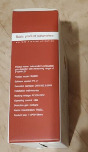 Rilevatore di gas combustibile, display digitale, luce, allarme, voce 0-100% len - Foto 3 di 5