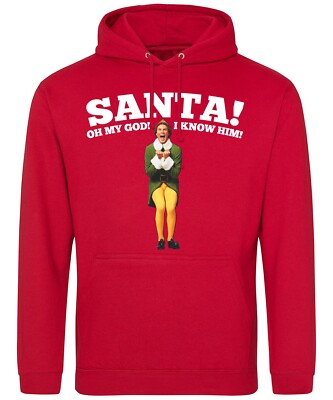Buddy the Elf Xmas Kapuzenpullover / Hoodie - Santa I know him Elf Hoody XS-5X
